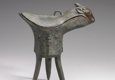 图片[3]-Jue wine vessel with inscription “Ya chou” dedicated to Fu Bing, late Shang dynasty, c. 12th-11th century BCE-China Archive